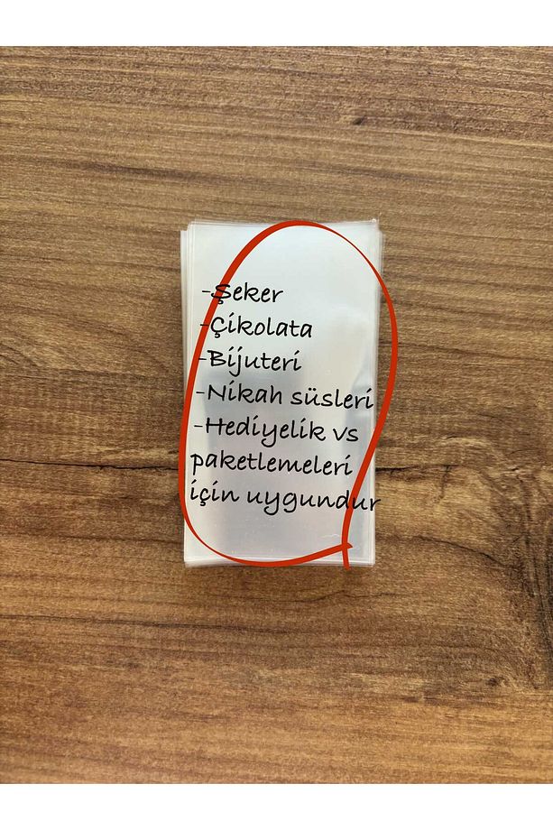 5x10 Cm Mini Şeffaf Jelatin Poşet Bantsız Düz 50 Adet - 4