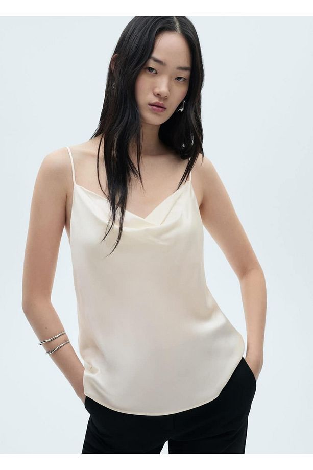 Saten ipek bluz - 1