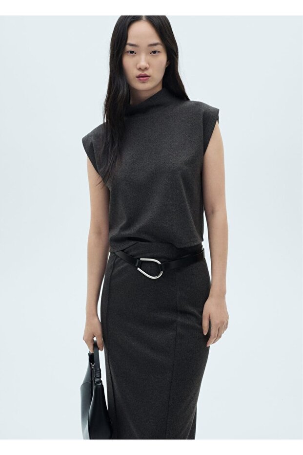 Triko cropped bluz - 1