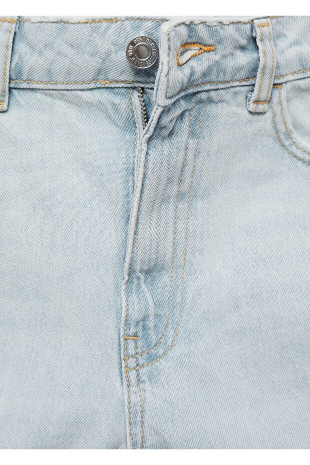 Mom-fit denim şort - 7