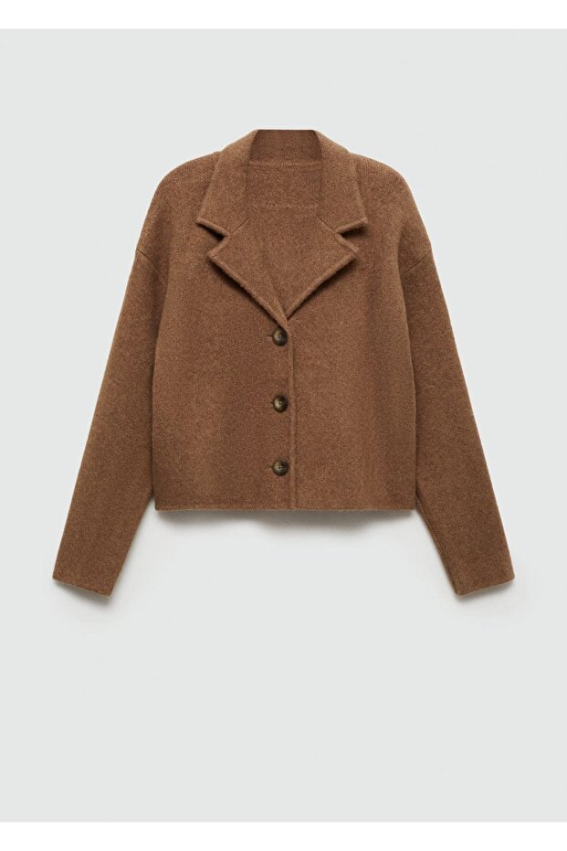 Buttoned knitwear jacket - 3