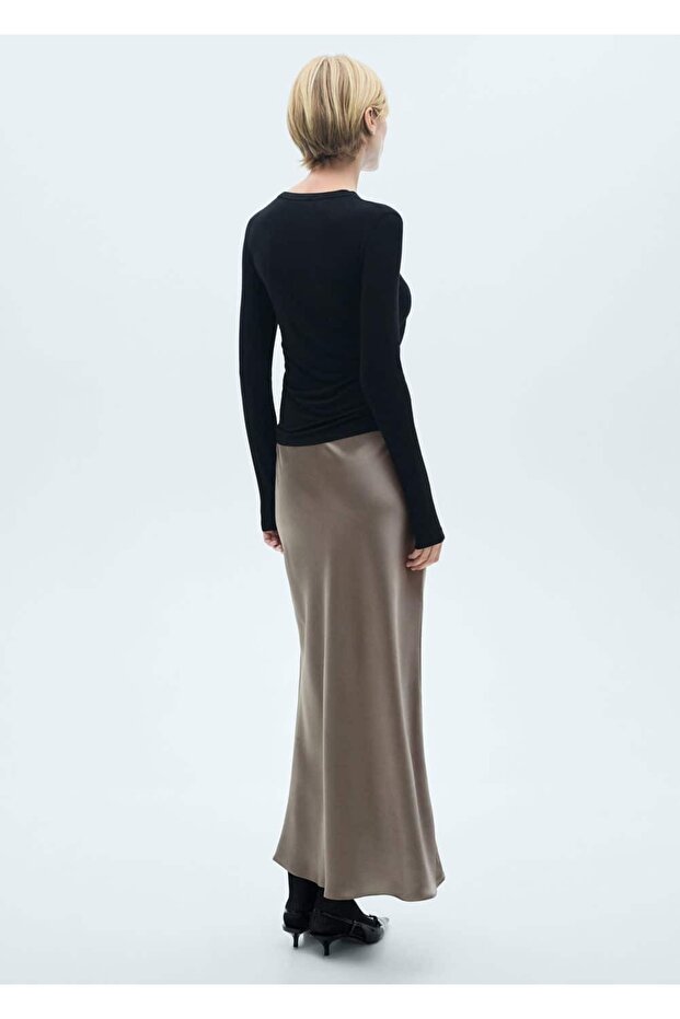Uzun saten etek - 4
