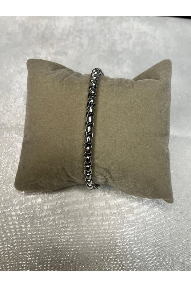 Stainless Anti-Tarnish Silver Color Men's Steel Bracelet