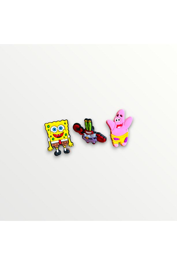 Spor Ayakkabı Bağcık Jibbitz / Charm / Süsü Sünger Bob,Patrick ve Bay Yengeç - 2