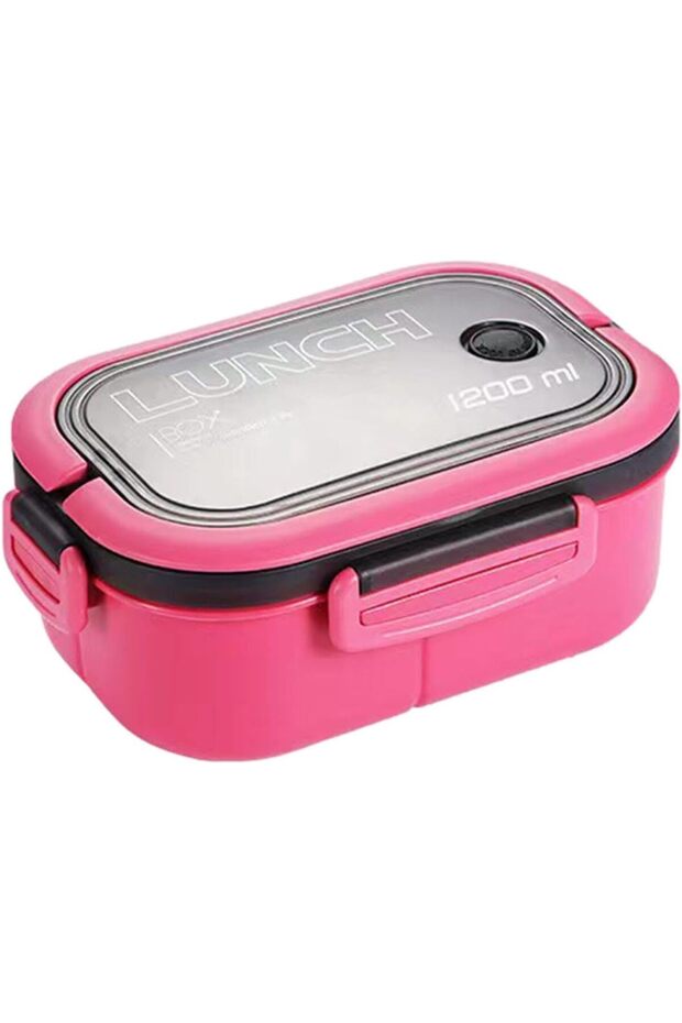 1200ml 2 Layer Bento Lunch Box - Air Lock and Bpa Free, 6 Compartments - 5