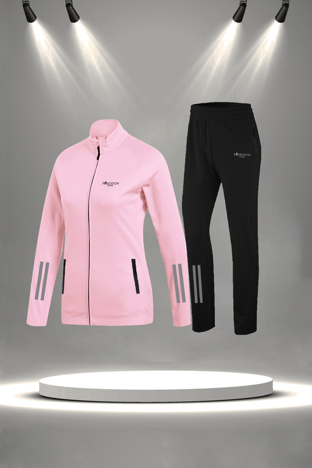 Women's Powder Special Supra Combed Cotton All Seasons Walking Running Tracksuit Set (S-3Xl)