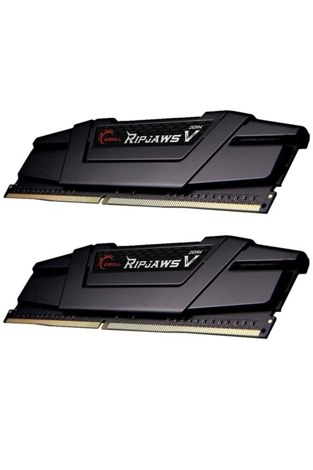 GSKILL 32gb (2x16gb) Uyumlu DDR4 3200mhz CL16 PC Ram RipjawsV F4-3200C16D-32GVK - 1