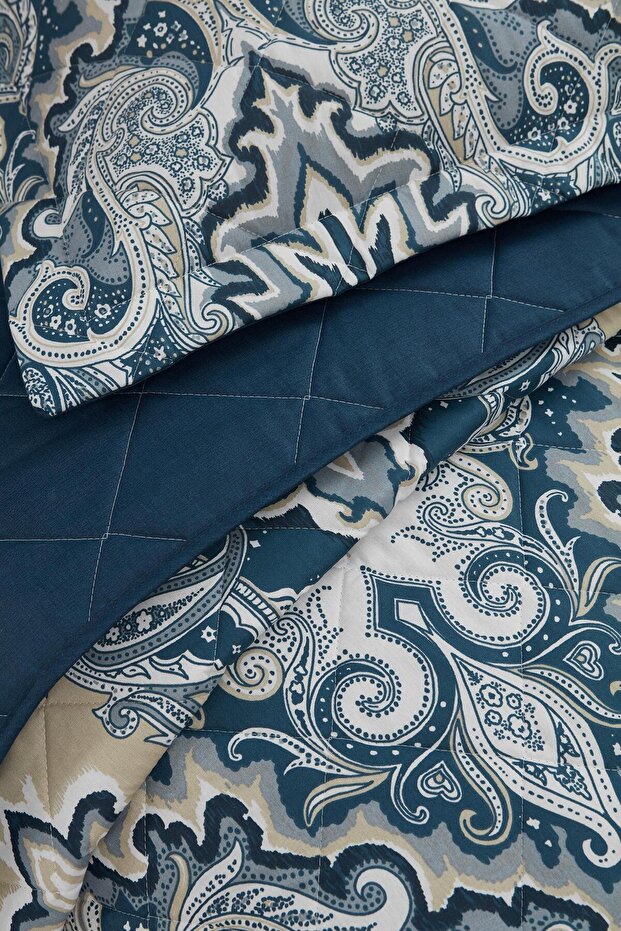 مفرش سرير مزدوج من تيجان دينم - 2