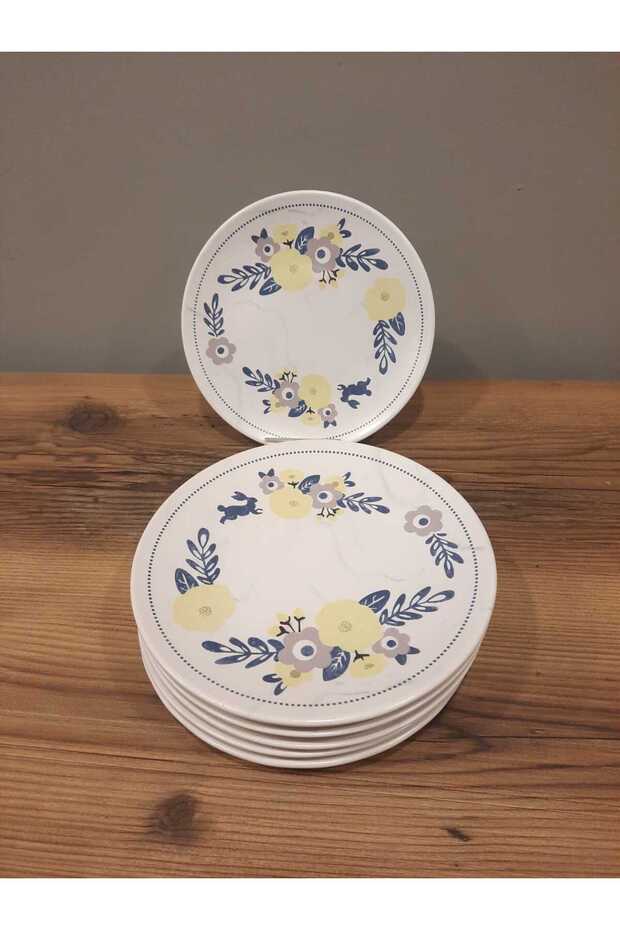 KERAMİKA 20 CM PASTA TABAĞI 6 ADET - 7