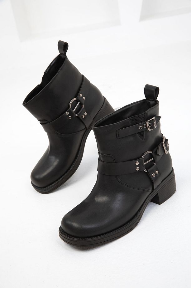 Siyah Kadın Bot & Bootie 19678 - 2