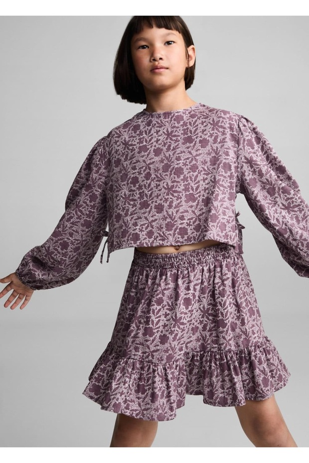 Çiçek desenli bluz - 6