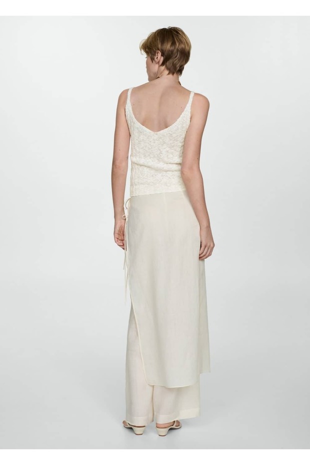 Askılı triko bluz - 4