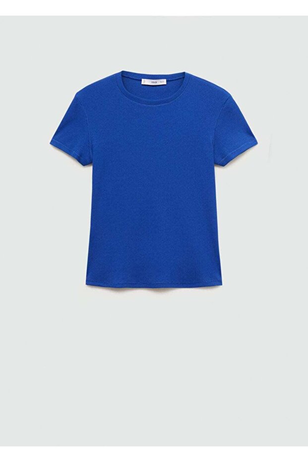 Kısa Kollu Triko Tişört - 3