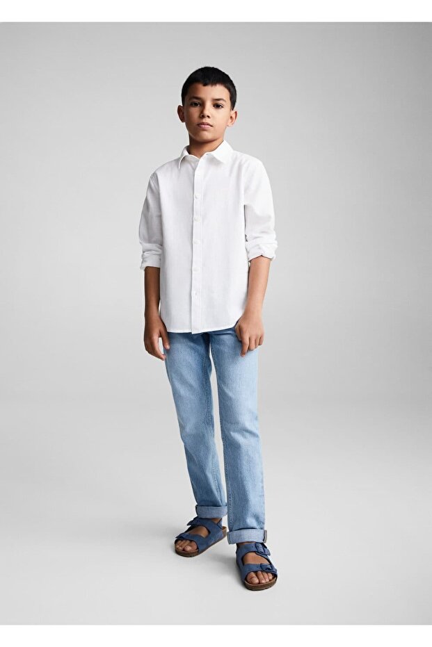 Regular fit pamuklu gömlek - 2