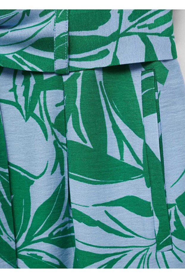 Patterned Bow Pants - 6