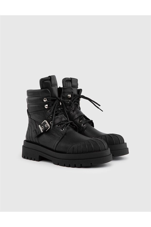 Falk Genuine Floater Leather Women's Black Boots