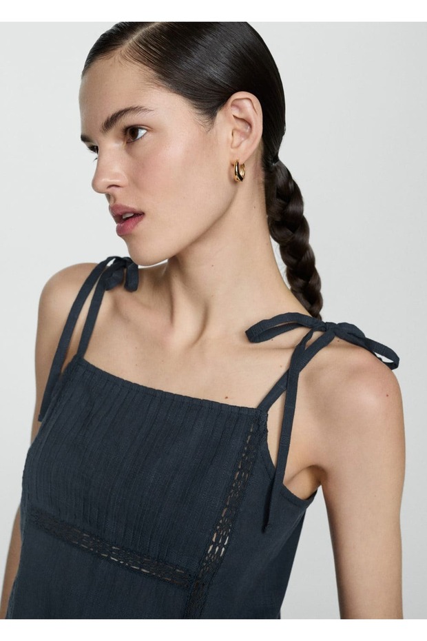 Bestickte Baumwollbluse - 6