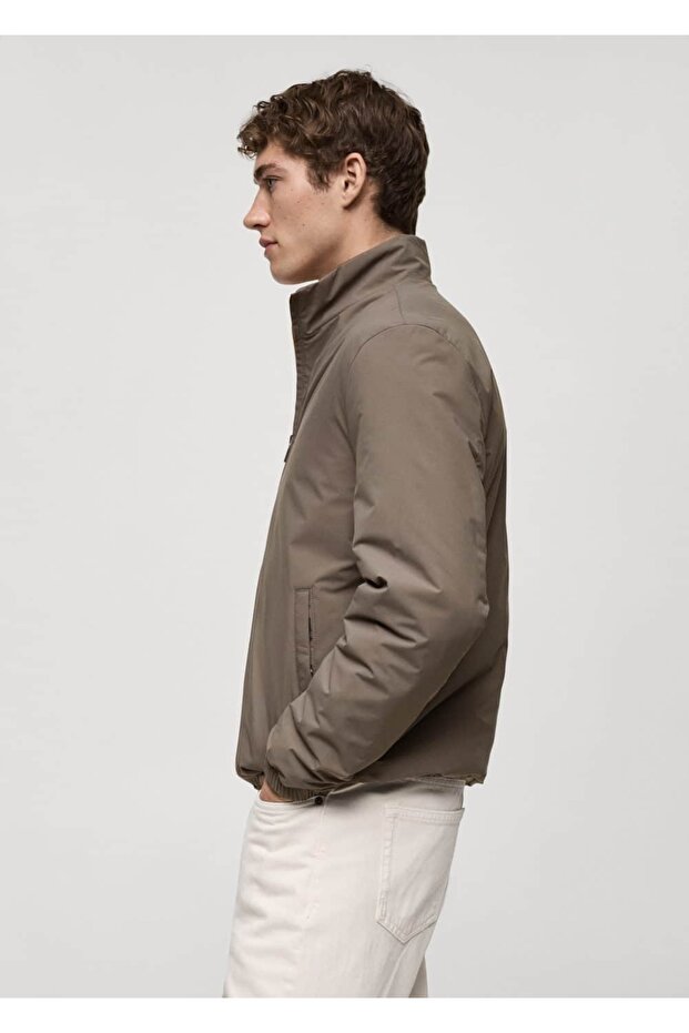 Çift Taraflı Su Itici Kapitone Ceket - 6