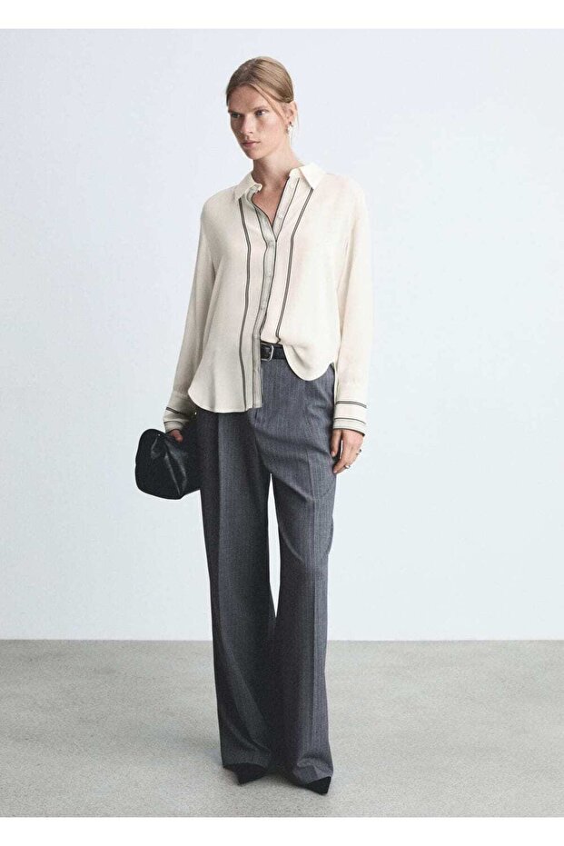 Kontrast Detaylı Gömlek - 2