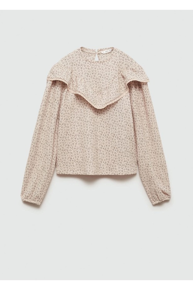 Volantbluse mit Blumenmuster - 3