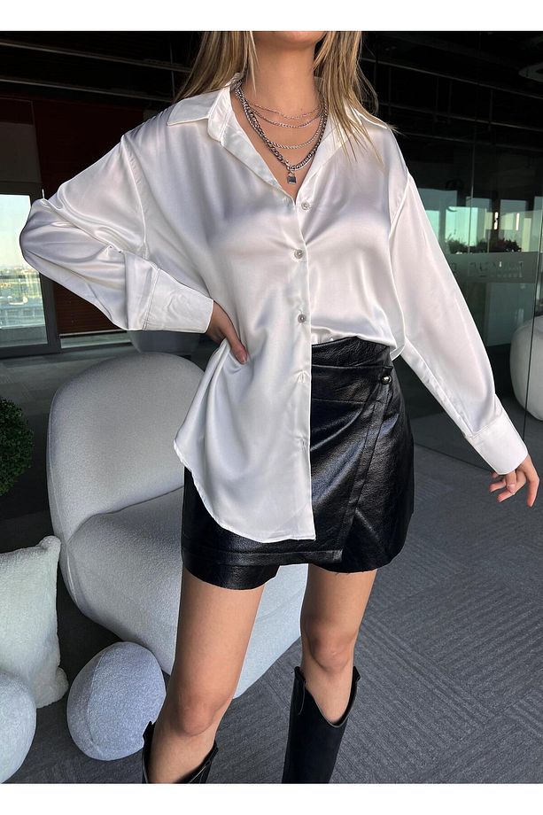 Nathaly Kaplam Şort Etek - 3