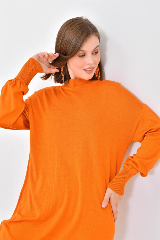 Kadın Basic Tunik Orange 20167 - 6