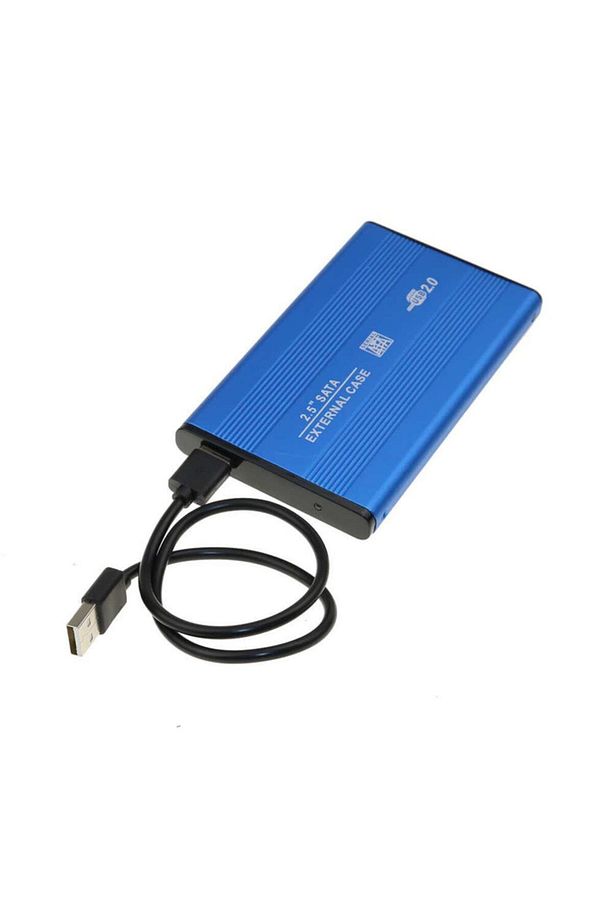 2001b 2.5" Usb Harici Ssd Harddisk Hdd Kutusu Sata Hard Disk Harici - Kılıf - Mavi - 2