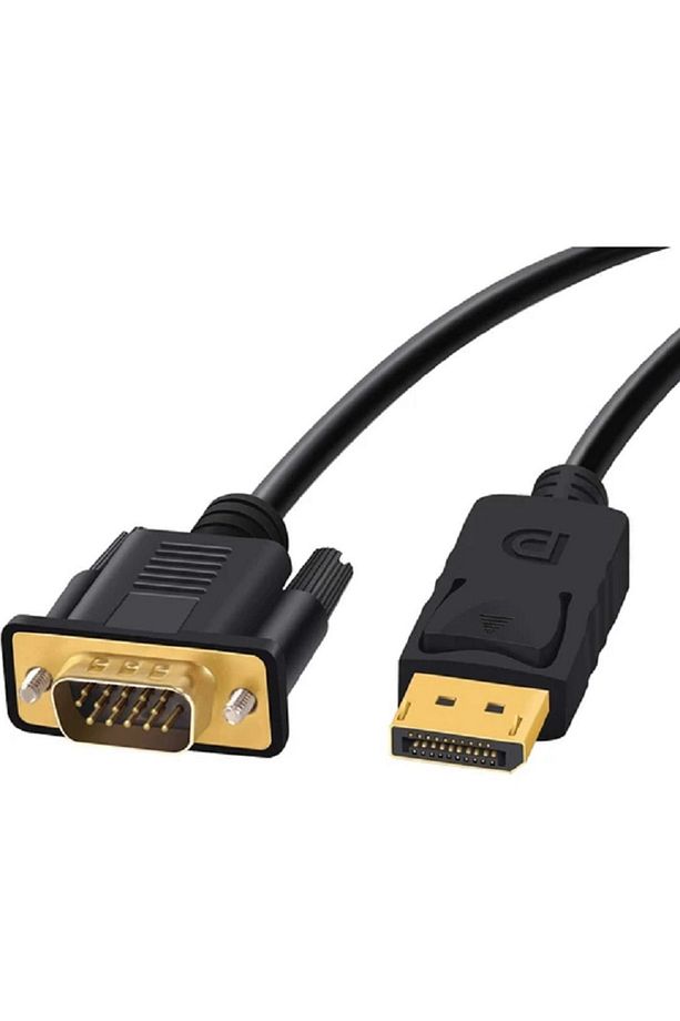 3001 Display Port To Vga Kablo Display Vga Dp To Vga 1.8m Displayport Erkek Vga Erkek Kablo - 2