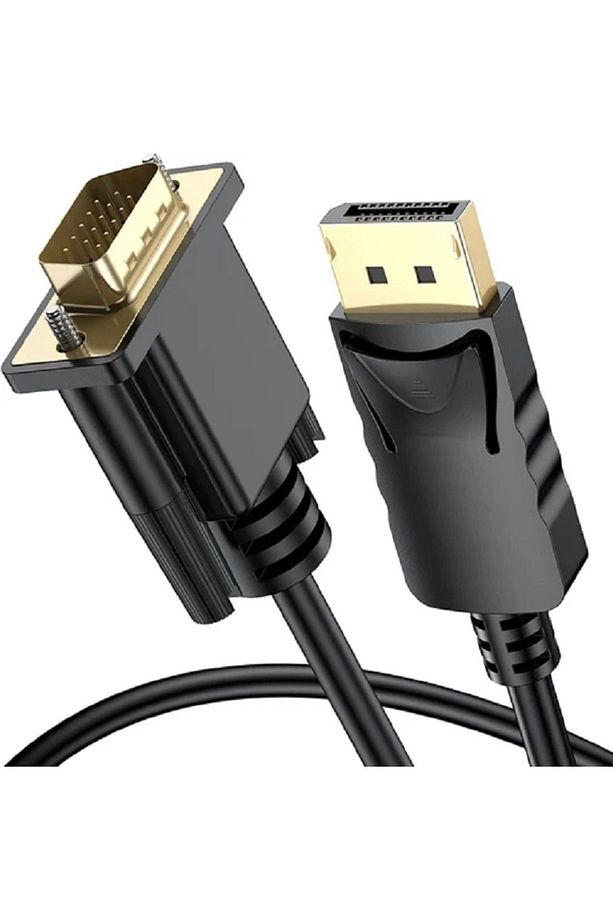 3001 Display Port To Vga Kablo Display Vga Dp To Vga 1.8m Displayport Erkek Vga Erkek Kablo - 1