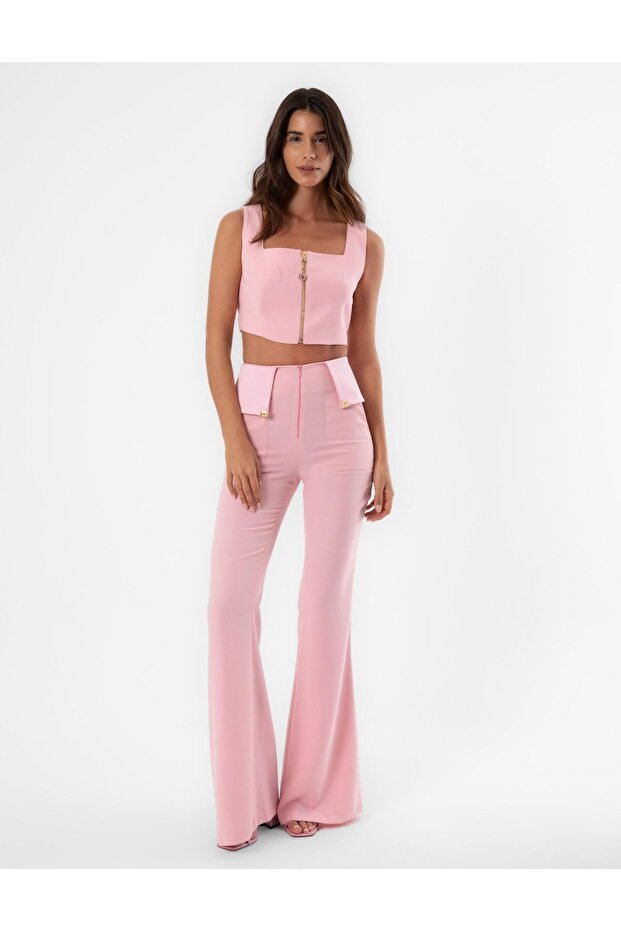 Maritza Kadın Pantolon Pembe - 5