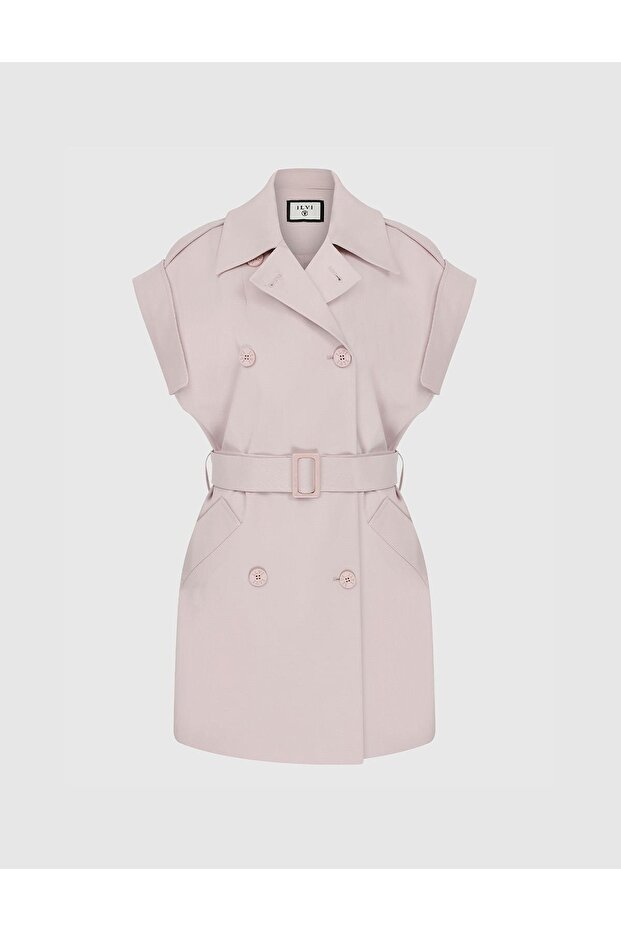 Chala Kadın Elbise Pudra - 1