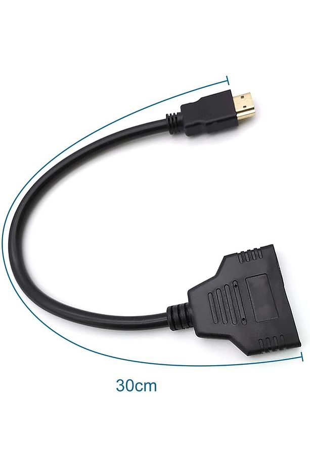 2 Port Hdmi Splitter Switch Çoklayıcı 4k 3d Y Splitter Kablo Çoklu Ekran Full Hd 1080p Cabble - 7