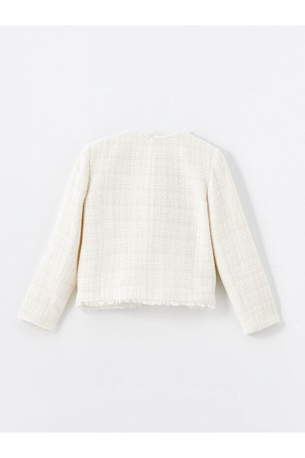 LCW Bisiklet Yaka Dokulu Kadın Tüvit Ceket - 6