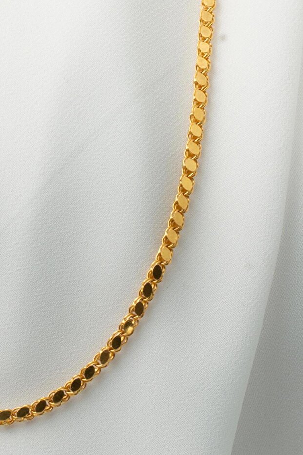 Halep Pullu Altın Zincir - 55 cm - 3