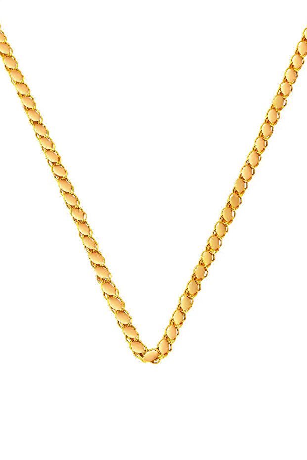 Halep Pullu Altın Zincir - 55 cm - 1