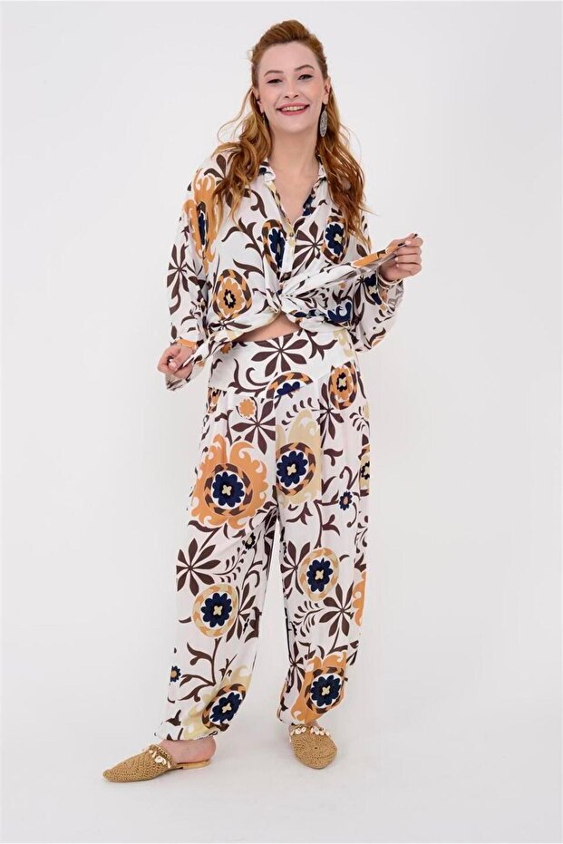 Tamara Chark Flower Pattern 2-Piece Set - 1