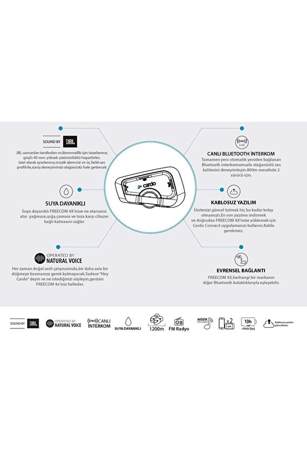 CARDOFREECOM4XBLUETOOTHVEINTERCOM(İKİLİPAKET) - 8
