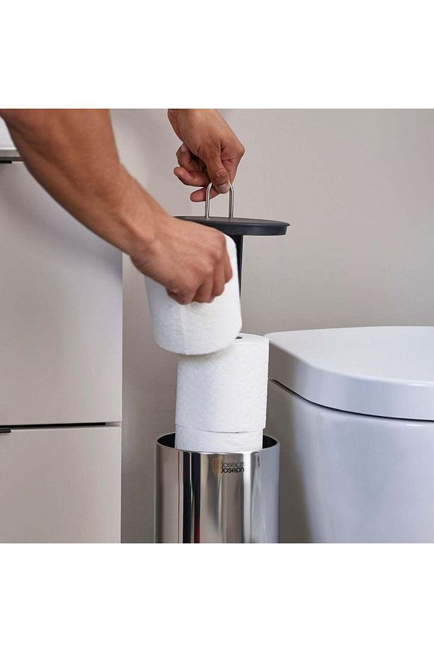 EasyStore Luxe Paslanmaz Çelik Gizli Tuvalet Kağıtlığı (70593) - 1