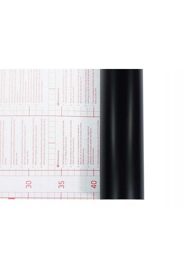 546-8031 Düz Mat Siyah Yapışkanlı Folyo (67,5CM X 3MT) - 6