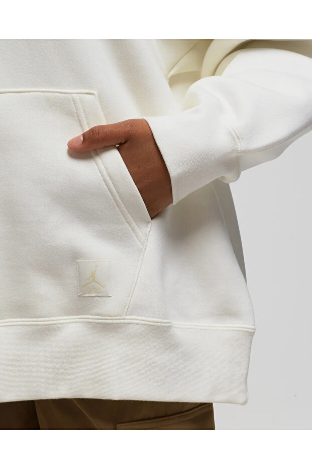 Jordan Flight Fleece Pullover Beyaz Kadın Sweatshirt - 8