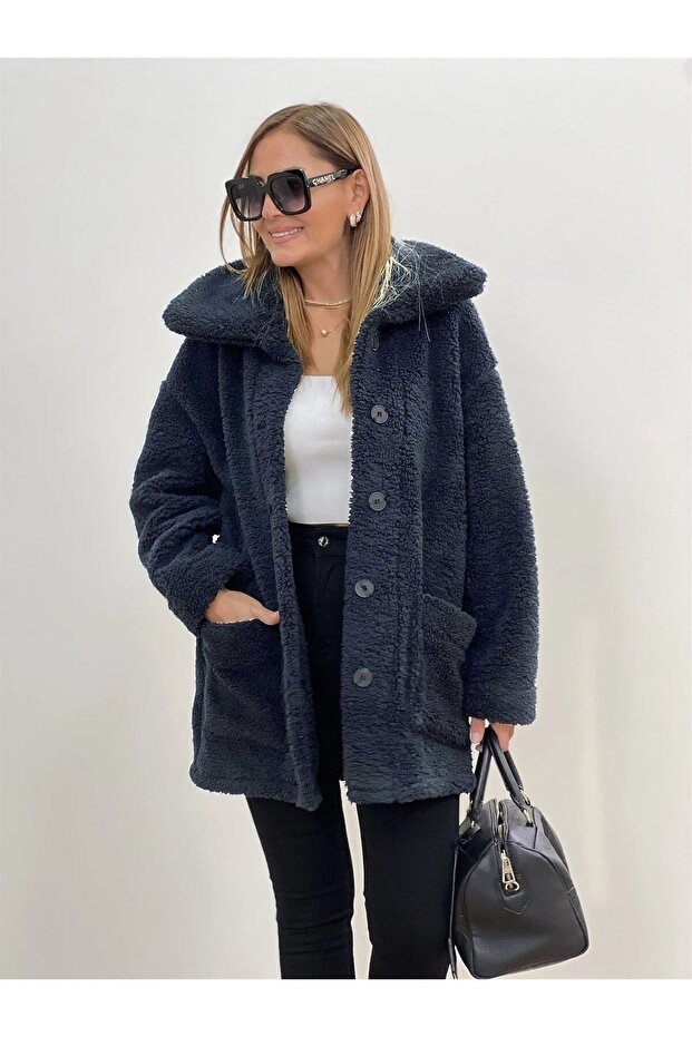 Peluş Rahat Kışlık Ceket - 2
