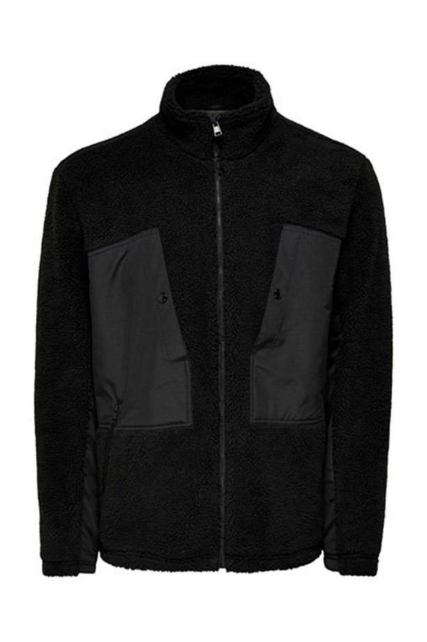 Onsvıllads Sherpa Mıx Jacket Otw Black - 5