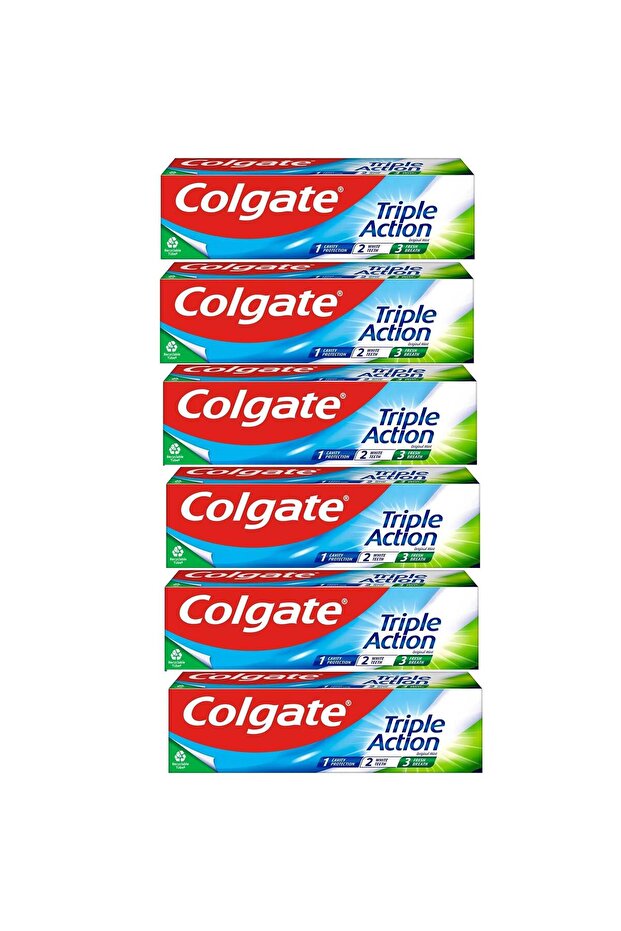 معجون أسنان ثلاثي التأثير 50 مل 6 قطع - 1