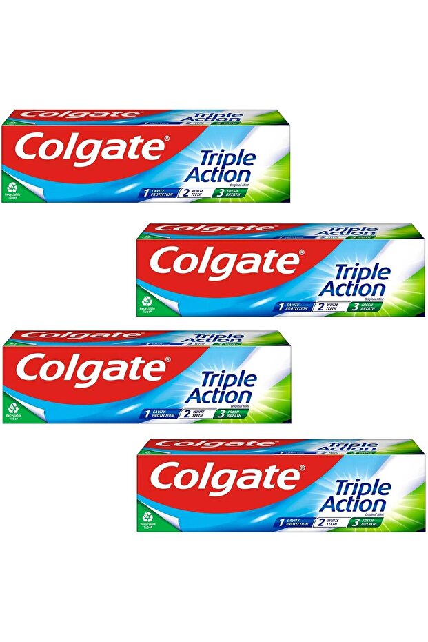 Triple Effect Toothpaste 50 ml 4 Pcs - 1