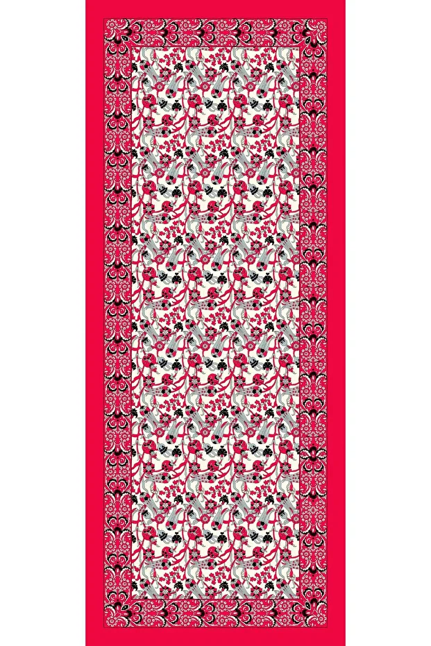 Çiçek Tomurcuk Desen Klimatik Soft Şal - 1