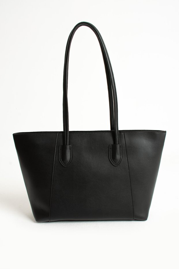 Women's Long Two-Handle Zippered Large Size Shoulder Bag