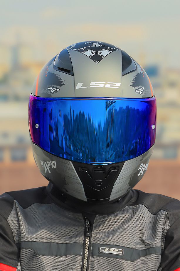 RAPID 2 CIRCLE MAT SİYAH-KIRMIZI KASK + SPOILER - 6