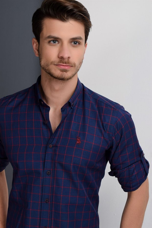 Men's Black Shirt Long Sleeve Breathable Easy-Iron Four Seasons Casual Shirt