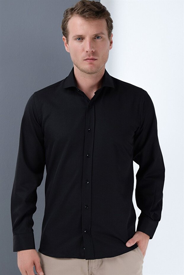 G678 Men's Shirt-Black