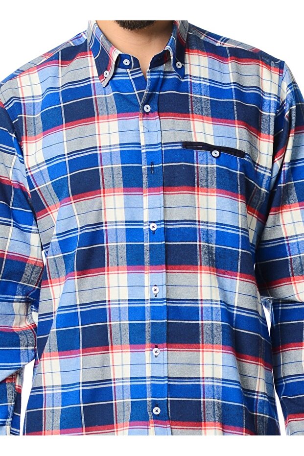 G565 GÖMLEK-LACİVERT - 5